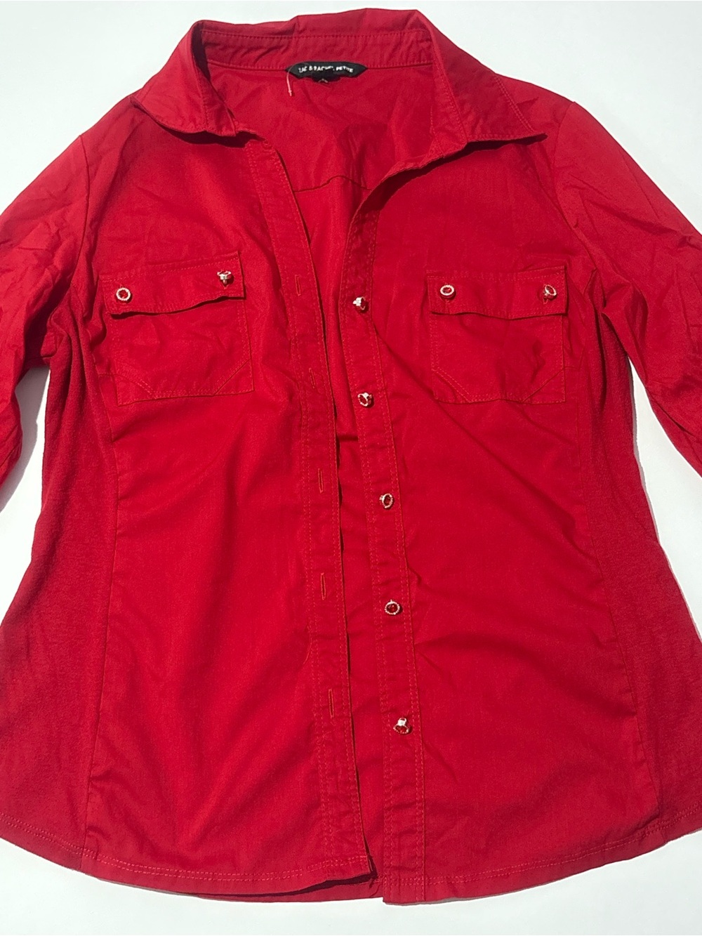 Zac & Rachel Red Men's Casual Button-Down Shirt